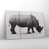 Bild auf Leinwand - Leinwandbild - Nashorn Tier Afrika Produktbild-Vorschau 4