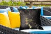 MuchoWow® Outdoor Kissen - Marmor - Schwarz - Gold - Luxus Produktbild-Vorschau 4
