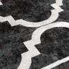 vidaXL Teppich Waschbar Schwarz und Weiß 190x300 cm Produktbild-Vorschau 7
