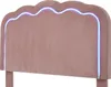 Cama individual tapizada LED, 90 x 200 cm, con estructura Vista previa de la imagen del producto 6