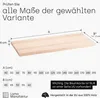 LAMO Manufaktur Waschtischplatte, Holzplatte Waschtisch Produktbild-Vorschau 7