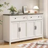 Credenza BEALIFE con 4 ante | 140x40x90 cm | MDF con angoli Anteprima dell’immagine prodotto 6
