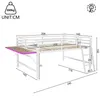 Merax Kinderbetten Halbhohes Bett 140x200cm mit Seite Produktbild-Vorschau 5