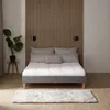 Homestyle4u čalúnená posteľ 140 x 200 cm sivá manželská Náhľad obrázku produktu 13