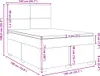 vidaXL Boxspringbett mit Matratze Taupe 140x190 cm Stoff Produktbild-Vorschau 8