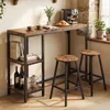 HOKEEPER Bartisch mit Barhocker-Set für 2 Personen, Produktbild-Vorschau 2
