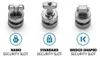 Kensington ClickSave Verankerung 3-in-1  T-Bar-Wedge-Nano Produktbild-Vorschau 4