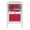 Kaninchenstall Rot 103x44x69,5 cm Massivholz Kiefer Produktbild-Vorschau 5