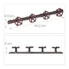 2 x Wandgarderobe Industrial, je 4 Kleiderhaken, Pipeline, Produktbild-Vorschau 4