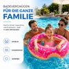 Donut Schwimmreifen pink- ca. 120 cm Luftmatratze für Pool Produktbild-Vorschau 3
