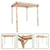 The Living Store Pergola Bambus 170×170×220 cm Produktbild-Vorschau 5