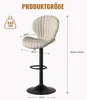 Hawthyhome Barhocker 2er Set Höhenverstellbar mit lehne und Produktbild-Vorschau 6