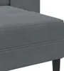 vidaXL 2-Sitzer-Sofa mit Chaiselongue L-Form Dunkelgrau 125 Produktbild-Vorschau 5