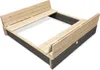 EXIT Aksent Holz Sandkasten 136x132cm, Sandkasten für Produktbild-Vorschau 1