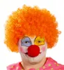 Orange Clown-Lockenperücke für Erwachsene Produktbild-Vorschau 1