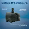 Teichpumpe 230 V – 3.000 L/H | 10m Kabel | 2,8m Förderhöhe Produktbild-Vorschau 3