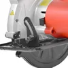A close-up view of a circular saw, focusing on the adjustment mechanism and part of the motor housing. Produktbild-Vorschau