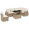 The Living Store 7-tlg. Garten-Sofagarnitur mit Kissen Produktbild-Vorschau 3