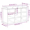 vidaXL Lavica na topánky betónová sivá 82x32x50 cm Materiál Náhľad obrázku produktu 8