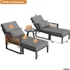 Merax Garten-Lounge-Set 2–4 Personen mit verstellbare Produktbild-Vorschau 12