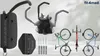 A collage of bicycle wall mounts and bicycles. Náhled obrázku produktu