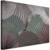 Leinwandbild Heiliger Lotus und Fächer 100x70 Feeby Grau Produktbild-Vorschau 1