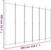 A diagram of a freestanding screen or divider. Náhled obrázku produktu