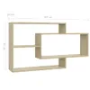 A graphic showing the dimensions of a shelf. Produktbild-Vorschau