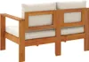 vidaXL Gartensofa mit 1 Armlehne 2-Sitzer Massivholz Akazie Produktbild-Vorschau 6