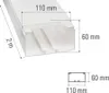 Lišta na kabely Roth Lange 10002261 110x60 mm 2m, bílá Náhled obrázku produktu 2