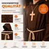 Mönch Kostüm Priester – Mönchskutte mit Kreuz & Kaputze – Produktbild-Vorschau 7