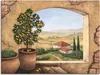 ARTland Leinwandbild Fenster in der Toskana Größe: 60x45 cm Produktbild-Vorschau 1
