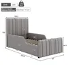 Flieks Polsterbett 90x200cm mit Stauraum, Kinderbett Produktbild-Vorschau 3
