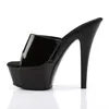 Pleaser – Plateau-Pantolette Kiss-201 in schwarz, Produktbild-Vorschau 3