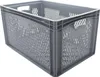Eurobox 60 x 40 x 32 cm, 62 L, durchbrochen, grau Produktbild-Vorschau 1