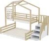 Kinder-Etagenbett 90x200 & 140x200 cm Kiefernholz-Massiv & Produktbild-Vorschau 18