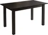 A dark brown rectangular table with four legs is shown against a white background. Produktbild-Vorschau