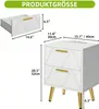 BALCONERA Nachttisch mit 2 Schubladen, 2 USB-Anschlüssen Produktbild-Vorschau 6