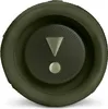 A close-up view of the end of a green portable speaker. Náhľad obrázku produktu