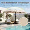 COSTWAY Dubbele parasol, 440x260 cm, terrasparasol met Productafbeelding-voorbeeld 5