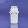 A white power adapter is shown against a solid purple background. Podgląd zdjęcia produktu