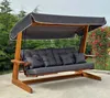 Westmann Balançoire hollywoodienne en bois d'iroko Luna Voir les images du produit 5