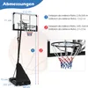 COSTWAY Poteau de basket-ball portable, 1,5 m - 3,05 m Voir les images du produit 2