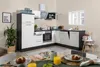 Küche Küchenzeile   Winkelküche Eiche Weiß Amanda 260 x 200 Produktbild-Vorschau 1
