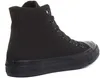 A black high-top Converse sneaker shown from the side. Produktbild-Vorschau
