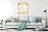 MuchoWow® Textilposter Dschungel - Blumen - Elefant 120x120 Produktbild-Vorschau 3