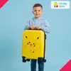 Kinder Kabinenkoffer Gelb mit 4 Spinner-Rädern - Produktbild-Vorschau 2