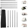 Izrielar 2pcs Zeltstangen 2m Silber Tarpstange Sonnensegel Produktbild-Vorschau 14
