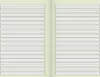A spread of a notebook with lined pages. Anteprima dell’immagine prodotto