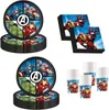 Avengers Partyset Kindergeburtstag Einweggeschirr Produktbild-Vorschau 1